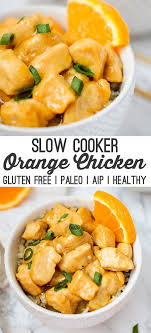Slow Cooker Orange Chicken Gluten Free Paleo Aip Unbound Wellness Recipe Paleo Crockpot Recipes Paleo Slow Cooker Chicken Crockpot Recipes