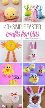 Personalized baskets can be from all types and have your child's name on it. 40 Simple Easter Crafts For Kids One Little Project