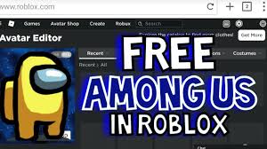 How To Make A Free Among Us Character In Roblox Youtube