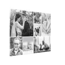 Black And White Canvas Family Photos Black And White Photos Family Gallery Collage Canvas Print Christmas Canvas Photo Collage Canvas Family Photo Collages Collage Picture Frames