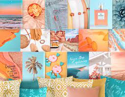 Tropical Desert Wall Collage Kit Vsco Image Collection The Etsy In 2021 Dorm Room Wall Art Wall Collage Room Wall Art