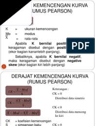 Contoh soal ukuran pemusatan data mean median modus. Soal Pearson