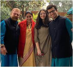 Union minister smriti irani today alleged that two members of the gandhi family do not know the assamese culture and pursue politics only for the survival of their family. Happy Birthday Smriti Irani Some Lovely Family Pics Of The Actress Turned Politician