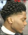 Curly Top Fade Black Men