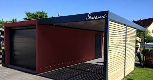 Carport Garage Kombi Anbau Magdeburg Metall Holz Stahlzart Glas Garagentor Rolltor Carport Holz