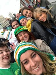 Throwback to one of our Easter Bonnet parades! Bernie the President with a  young Jess Braybrooke (I think the hat is bigger than Jess🤣)
