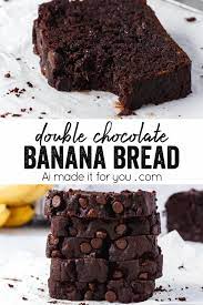 Double Chocolate Banana Bread Moist And Rich Ai Made It For You Recipe In 2020 Chocolate Banana Bread Chocolate Banana Dessert Recipes