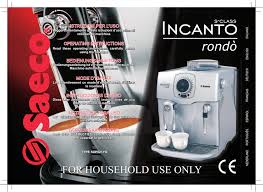 Espresso machines delonghi dinamica plus smart coffee & espresso machine with coffee link app + automatic milk carafe, titanium ecam37095ti $1,999.99 shop now maintenance saeco/philips coffee oil remover (6 tablets) $19.99 shop now sale espresso machines d Saeco Incanto Rondo Sup021yo Operating Instructions