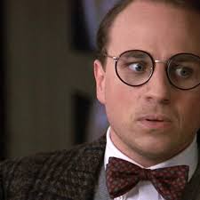 Krist Novoselic consoling Robin Williams in a scene from the 2009 film  written and directed by comedian Bobcat Goldthwait, “Worlds Greatest Dad”.  This dark black comedy film was shot in Seattle mostly