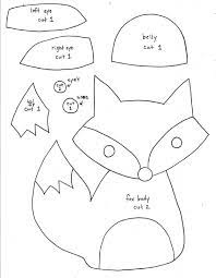 Fox Softie Pattern Filz Christbaumschmuck Verzierung Nahmuster Filzmuster