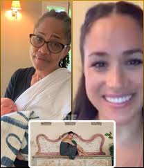 The drama continues: Doria Ragland happily announced that her daughter  Meghan had given birth to her third prince??? With the wild statement: "I  am holding the future king of England in my