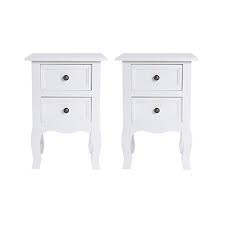 Check spelling or type a new query. Markliu Wood White Bedside Table Nightstands 2 Drawers Cabinet Set Of 2 Buy Online In Maldives At Maldives Desertcart Com Productid 56405920
