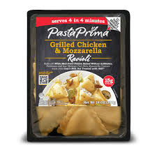 Made with the freshest, finest ingredients, seviroli 10 lb. Grilled Chicken Mozzarella Ravioli