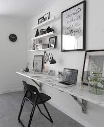 23 Awesome Minimalist Black White Home Office Decorating Ideas Feminine Home Offices Cheap Office Furniture Home Office Decor