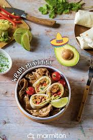 Wraps Mexicains A L Emiette Vegetal Tomate Recette En 2020 Recettes De Cuisine Idee Recette Recette Wrap