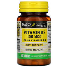 Supports immune system health & bone health. Mason Natural Vitamin K2 Plus Vitamin D3 100 Mcg 100 Tablets Iherb
