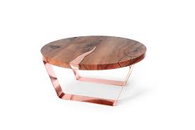 Overstock copper grove arinsal square black wood coffee table with white marble top $189.99. Round Coffee Table Modern Copper Table Stylish Table With Etsy Round Coffee Table Modern Copper Table Coffee Table With Stools