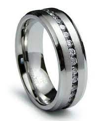 Men S Stainless Steel Wedding Band Inset Cz Eternity Style 7mm Stainless Steel Wedding Ring Mens Wedding Rings Stainless Steel Wedding Bands