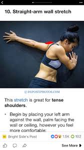 Straight Arm Wall Stretch Massage Therapy Excercise Yoga Benefits
