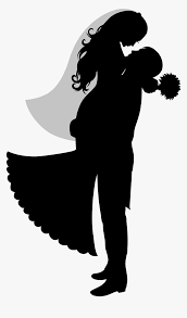 Download Wedding Cake Topper Bridegroom Silhouette Vector Bride And Groom Silhouette Hd Png Download Kindpng