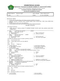 Budi melangkah ke kiri 5 langkah, kemudian. Soal Mid Semester Genap Kelas Vii Pdf Bedroom Desk