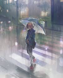 >< and, i didn't know how to get the clothes wet, so i just left it at that. Anime 1239272 Anime Boy Rain And Kawaii On Favim Com