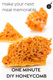 One Minute Diy Honeycomb Recipe Honeycomb Recipe Diy Honeycomb Molecular Gastronomy