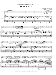 Choral ssaattbb, violin, viola, cello, cembalo. Serenata Espanola Violin Piano Sheet Music By Joaquin Malats