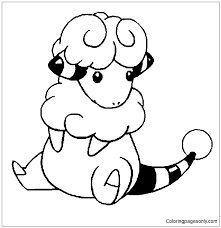 Each printable has the japanese and english name! Flaaffy Pokemon Coloring Pages Cartoons Coloring Pages Coloring Pages For Kids And Adults