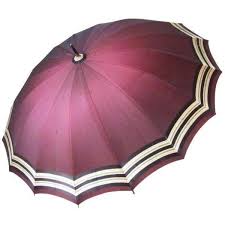 Bring shade and style to your patio today! Vintage Dark Red Umbrella 115 Liked On Polyvore Featuring Home Outdoors Patio Umbrellas Curiosities Strip Red Umbrella Clothes Design Vintage Umbrella