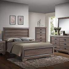 Furniture Lyndon 5pc Weathered Grey Panel Bedroom Set Queen Bed Nightstand Dresser Mirror Bedroom Sets Queen Bedroom Furniture Sets 5 Piece Bedroom Set