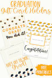 Gift card presentation ideas graduation. Free Graduation Gift Card Holders In 2021 Gift Card Holder Graduation Gifts Free Graduation Printables