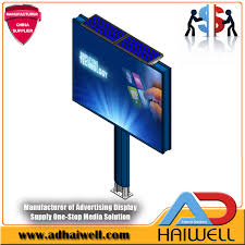 Le grillage rigide prend la forme d'un panneau conçu avec des fils d'acier galvanisés. Panneau Publicitaire Solaire A Retroeclairage Led Adhaiwell