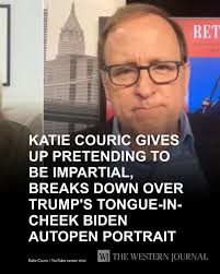 Katie Couric Gives Up Pretending to Be Impartial, Breaks Down Over Trump's  Tongue-in-Cheek Biden Autopen Portrait: Couric was not a fan of Trump's  "portrait" of Biden, to say the least. Tap the