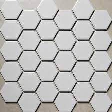 Various novoceram collections feature the mosaic size for tiling curved walls, showers and for creating attractive patterns both indoors and outdoors. White Porcelain Mosaic Tile Sheets Large Hexagon Ceramic Floor Tiles