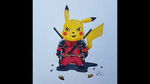 Drawing Detective Pikachu Wearing Deadpool Suit Youtube Starring the voice of ryan reynolds as pikachu. drawing detective pikachu wearing deadpool suit