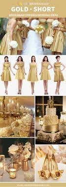 The Best Short Gold Bridesmaid Dresses To Die For Short Gold Bridesmaid Dresses Gold Bridesmaid Dresses Bridesmaid