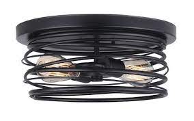 Explore our collection of flush ceiling lights, including beautiful ceiling lights, battern lights and more. Patriot Lighting Ryland Matte Black 2 Light Flush Mount Ceiling Light At Menards