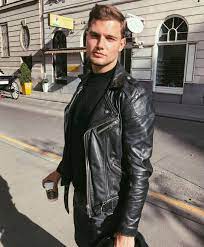 Hotleatherjackets Black Leather Biker Jacket Leather Jacket Leather Outfit