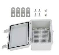 Adrinfly ABS Plastic Junction Box IP65 Waterproof and Dustproof Hinged Enclosure for Indoor/Outdoor Use (5.9" x 3.9" x 2.8") SA04-427H004