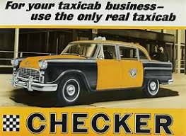 Image result for Federal Yellow 1956 Checker Taxi
