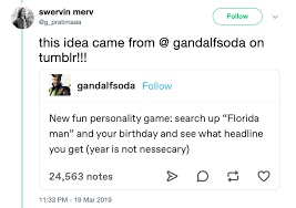 Your daily dose of fun! Why You Should Steer Clear Of Florida Man Challenge Ars Technica