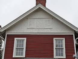 Wood siding is a popular option for home exteriors because of its timeless, classic look. Mistakes Using Fancy Cut Decorative Shingles Oldhouseguy Blog