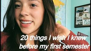 20 things I wish I knew before my first semester of college
