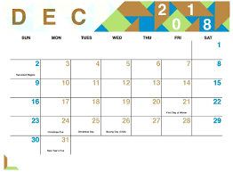 2018 December Calendar Event Planning Quotes Calendar Template 2018 Calendar Template