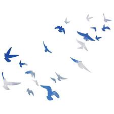 Birds Flying In The Sky Drawing Easy Clent Flock Of Birds Flying Wall Decal Birds Flying Stick Wall Art Bird Drawings
