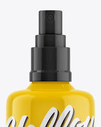 Spray bottle & glossy box mockup 45601 tif | 37 mb. Glossy Spray Bottle Mockup In Bottle Mockups On Yellow Images Object Mockups