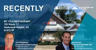Coladonato Of Pyramid Brokerage And Pollack Of Cushman Wakefield Broker Sale In Hasbrouck Heights Nj Pyramid Brokerage