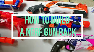 Ensure easy access to all your firepower with storage for up to 20 blasters, plus shelving and a drawer for lots of ammo and accessories! How To Build A Nerf Gun Rack Youtube