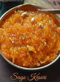Sago Kesari Recipe Easy Holi Recipes Sharmis Passions Indian Dessert Recipes Indian Snack Recipes Indian Desserts